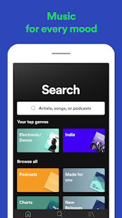 Spotify: Listen to new music and play podcasts Screenshot